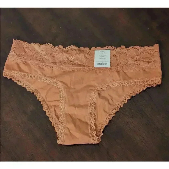 New auden Apricot Color Cotton Blend Light & Airy Cheeky Panties Size s (4-6) - Picture 1 of 6